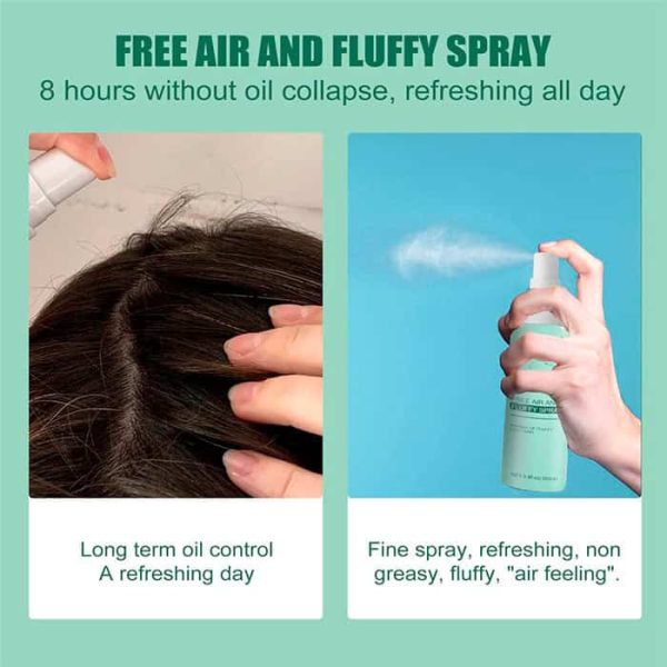 FluffySpray, sprej pre jemné a zdravé vlasy a suchý šampón v jednom