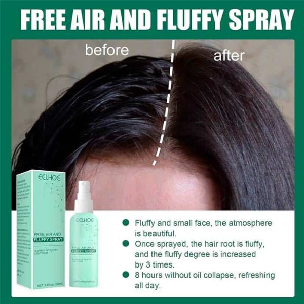FluffySpray, sprej pre jemné a zdravé vlasy a suchý šampón v jednom