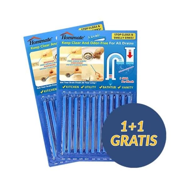 SinkSticks, 12-dielna sada tyčiniek na čistenie odtokov 1 + 1 ZADARMO
