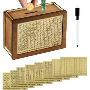 Sheets, set 8 kariet s rôznymi sumami pre GoalSaver