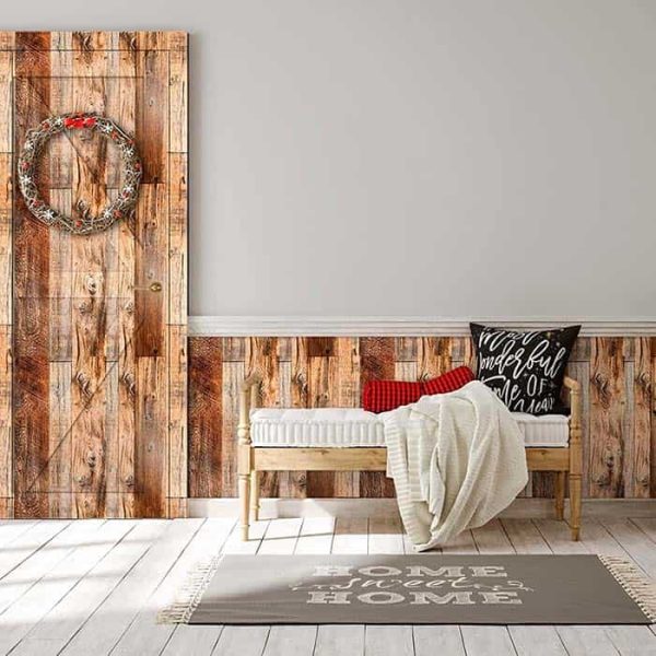 VintageWall, samolepiaca nálepka s vzhľadom prírodného dreva (300 x 45 cm)
