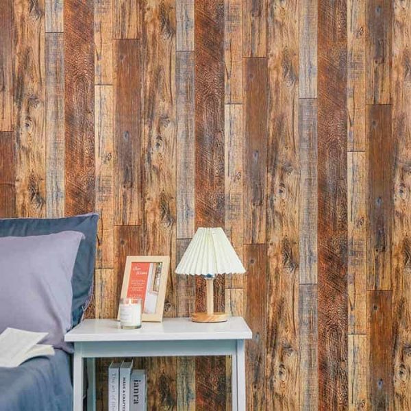 VintageWall, samolepiaca nálepka s vzhľadom prírodného dreva (300 x 45 cm)