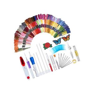 Súprava EmbroideryKit, 136-dielna súprava nití a ďalšieho najbežnejšieho vyšívacieho príslušenstva
