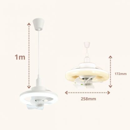 FANLIGHT, Ventilátor s LED svetlom