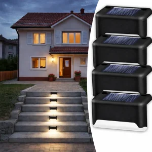 PatioLights, vodotesné LED solárne záhradné svetlá (4 ks.)